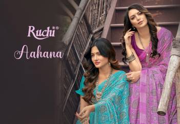 Aahana By Ruchi Fancy Chiffon Daily Wear Saree Collection